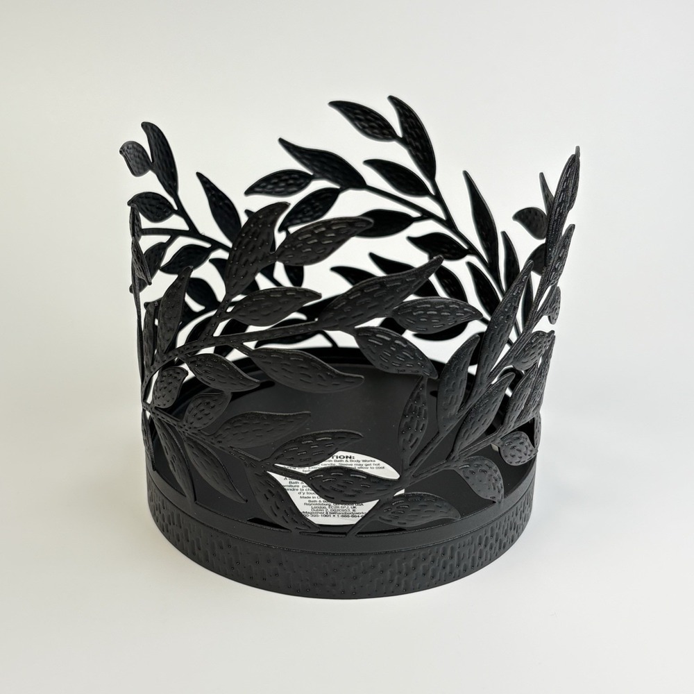 Bath and Body Works Modern Branches 3-Wick Candle Holder Black (For 4" candle)